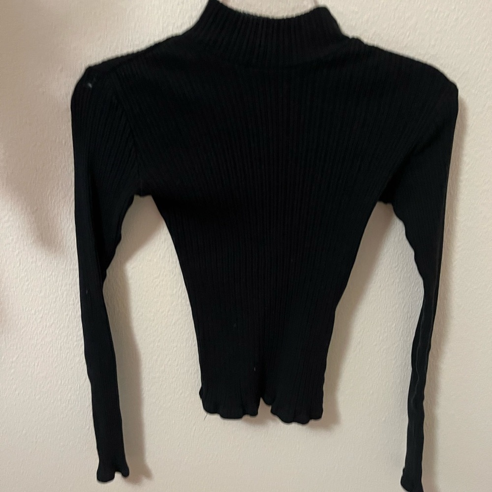 Brandy Melville Black Mock Neck Sweater